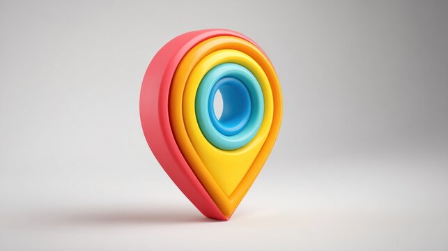 Colorful location marker