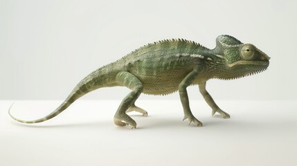 Obraz premium Green Chameleon Profile