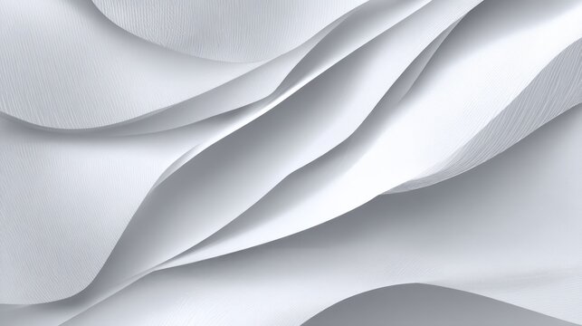 Abstract layered white curves