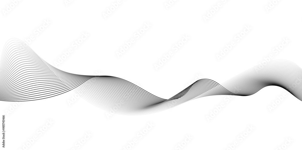Aufkleber background texture and pattern image, modern grey wave on white background. on checkerboard transpar