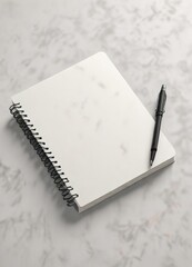 White Moleskine sketchbook with spiral binding, creative, hobby, tool, drawing, spiral