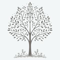 Fototapeta premium White Leaves Tree