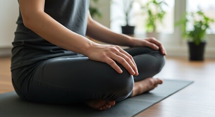 Starting fresh meditation for peaceful calm mind and mindful relaxation