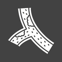 Blood Vessel icon vector image. Suitable for mobile apps, web apps and print media.