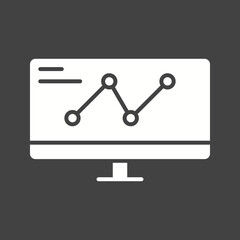 Computer Analytics icon vector image. Suitable for mobile apps, web apps and print media.