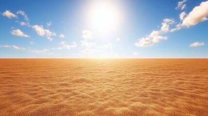 Naklejka premium Empty desert landscape