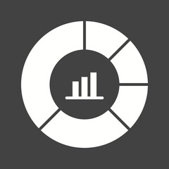 Donut Chart icon vector image. Suitable for mobile apps, web apps and print media.