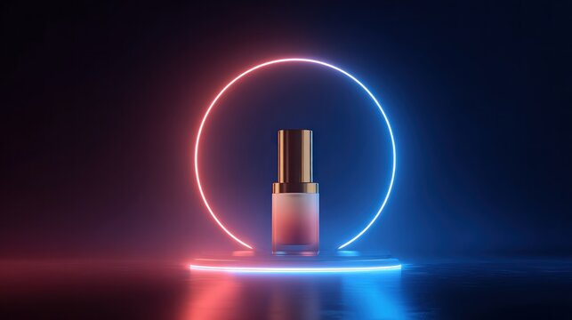 Neon glow bottle display