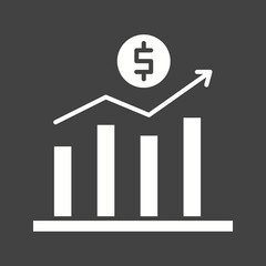 Inflation Graph icon vector image. Suitable for mobile apps, web apps and print media.