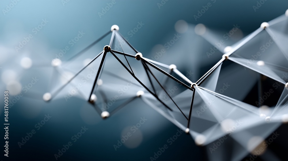 Poster abstract network of interconnected nodes and lines (1)