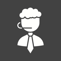 Male Agent icon vector image. Suitable for mobile apps, web apps and print media.