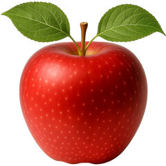 Fresh Red Apple PNG with Transparent Background