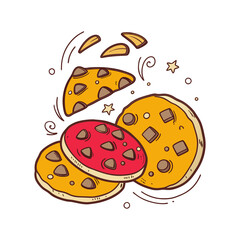 fast food illustration