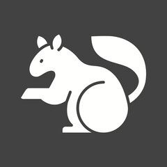 Pet Squirrel icon vector image. Suitable for mobile apps, web apps and print media.