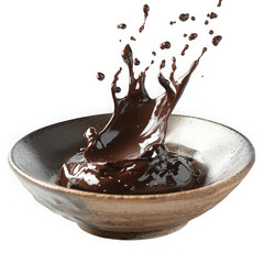 chocolate splash with smooth texture  