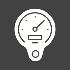 Speedometer icon vector image. Suitable for mobile apps, web apps and print media.