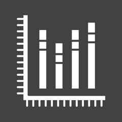 Fototapeta premium Stacked Graph icon vector image. Suitable for mobile apps, web apps and print media.