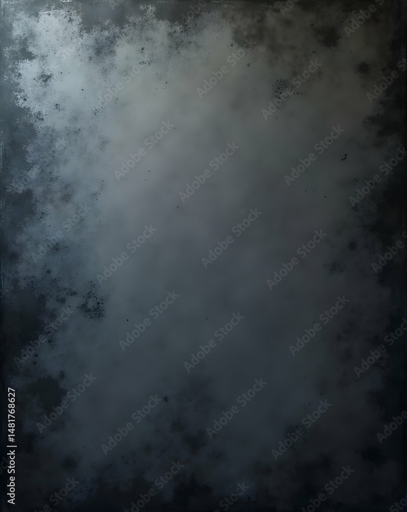 Poster intense and moody abstract with dark gradients, showcasing a unique rough texture ideal for atmosphe