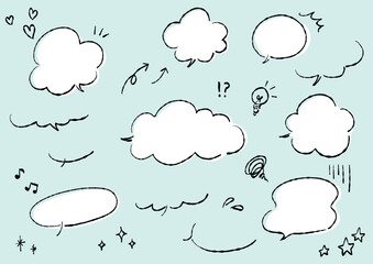 吹き出し　手描き