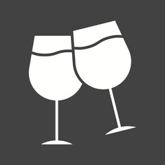 Wine Glass icon vector image. Suitable for mobile apps, web apps and print media.