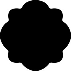 Arabic arch frames icon in flat. Isolated on transparent background