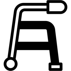 Vector Icon Walker, Hospital, Health Care, Support, Injury
