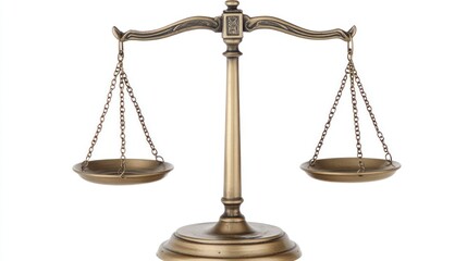 Antique Brass Scales of Justice: Symbol of Balance and Fairness