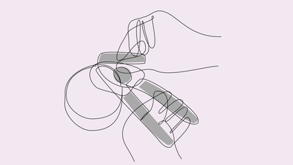 Twist & Open: Vector Art of Can Opener in One Stroke