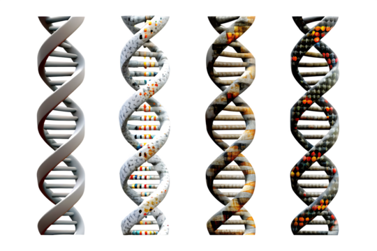  dna genome structure isolated on white background PNG 