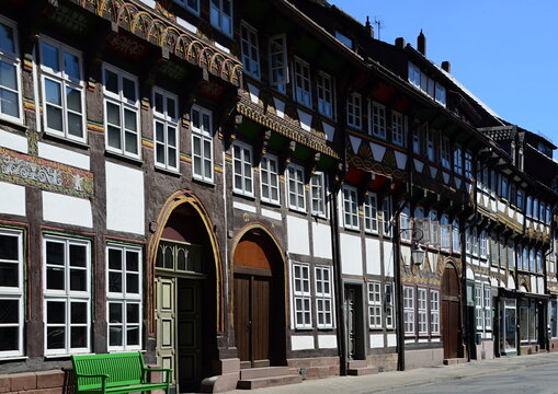 Historical Buildings in the Old Town of Einbeck, Lower Saxony