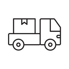 Fototapeta premium delivery truck line