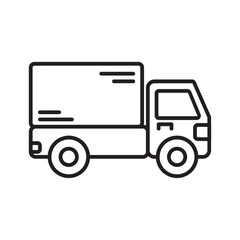 Fototapeta premium delivery truck line