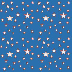 seamless pattern with stars, vector illustration