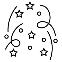 Outline Birthday Element