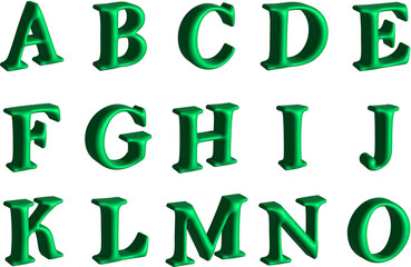 Vibrant 3D Text Effects – Premium Green Beveled Simple Letters Ideal for logos, titles, and emphasis work for: Social media headers ads Print designs Any project needing bold, dimensional text