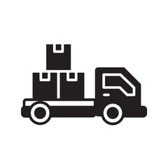 delivery truck glyph