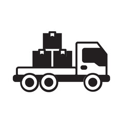delivery truck glyph