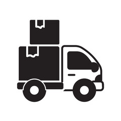 delivery truck glyph