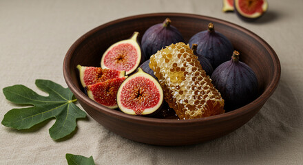 Fresh Figs on a Plate: Healthy Superfood Ingredient