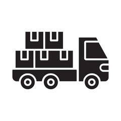 delivery truck glyph