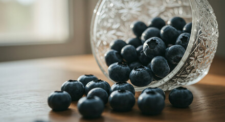 Fresh Blueberries: Close-up of Ripe Seedless Berries