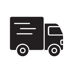 delivery truck glyph