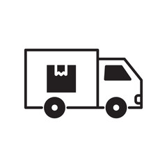 delivery truck glyph