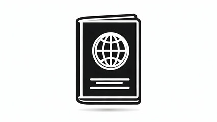 Passport Icon Representing Travel Document for International Travel Destinations