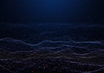 Abstract 3D Background: Dynamic Particle Wave
