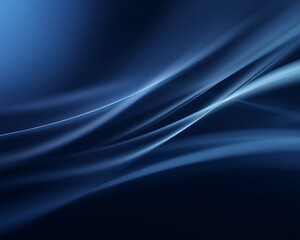 Fototapeta premium Dark blue abstract background featuring soft motion blur and soft flowing lines.