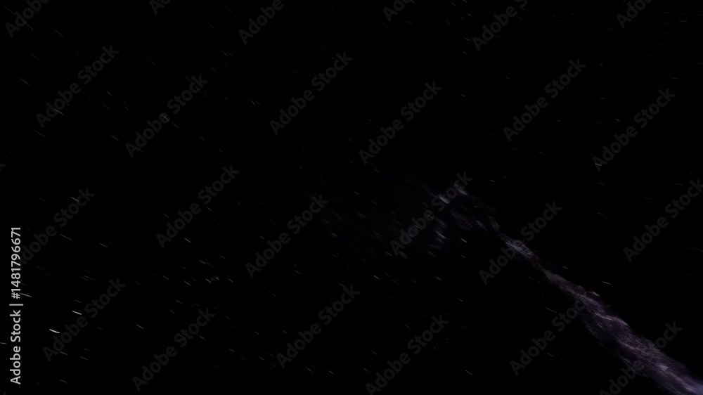 Aufkleber galactic black hole rendering in deep space with colorful swirling accretion disk and distant stars