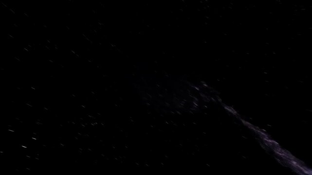 Galactic black hole rendering in deep space with colorful swirling accretion disk and distant stars - Powered by Adobe