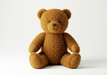 Obraz premium Photo of Brown Cuddly Teddy Bear on White Background