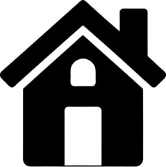 house icon on metal internet button
